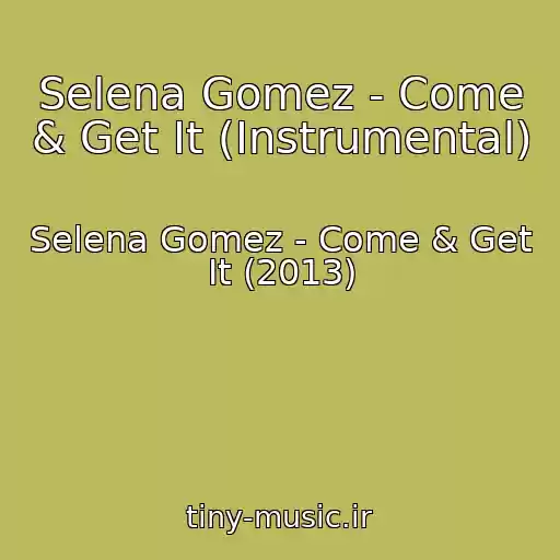 کاور آهنگ Selena Gomez - Come & Get It (Instrumental) از Selena Gomez - Come & Get It (2013)