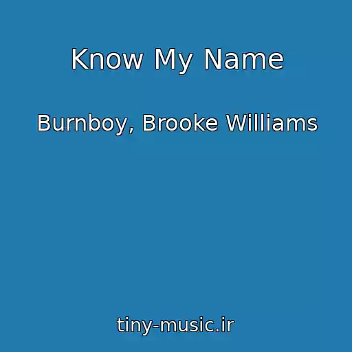 کاور آهنگ Know My Name از Burnboy, Brooke Williams