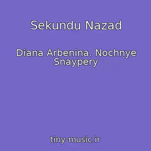 کاور آهنگ Sekundu Nazad از Diana Arbenina. Nochnye Snaypery