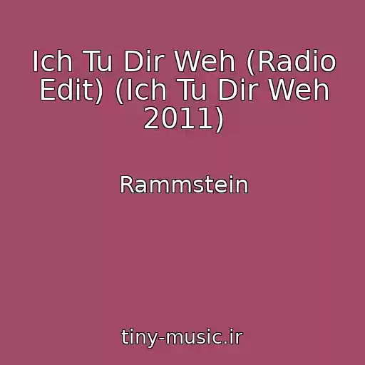 کاور آهنگ Ich Tu Dir Weh (Radio Edit) (Ich Tu Dir Weh 2011) از Rammstein