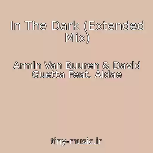 کاور آهنگ In The Dark (Extended Mix) از Armin Van Buuren & David Guetta Feat. Aldae