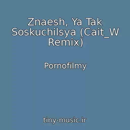 کاور آهنگ Znaesh, Ya Tak Soskuchilsya (Cait_W Remix) از Pornofilmy