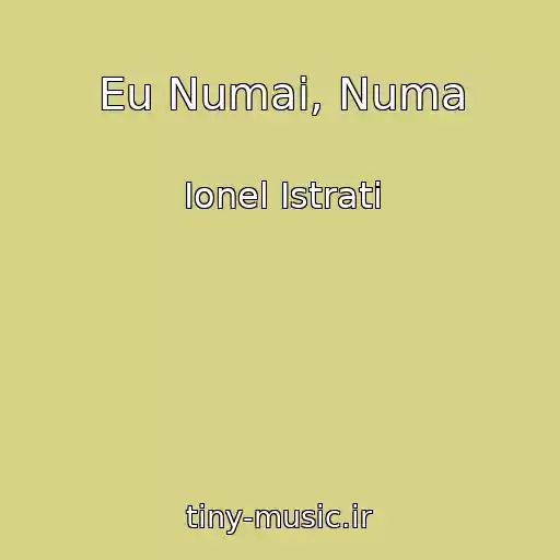 کاور آهنگ Eu Numai, Numa از Ionel Istrati