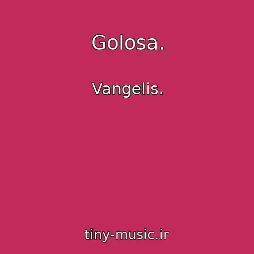 کاور آهنگ Golosa. از Vangelis.