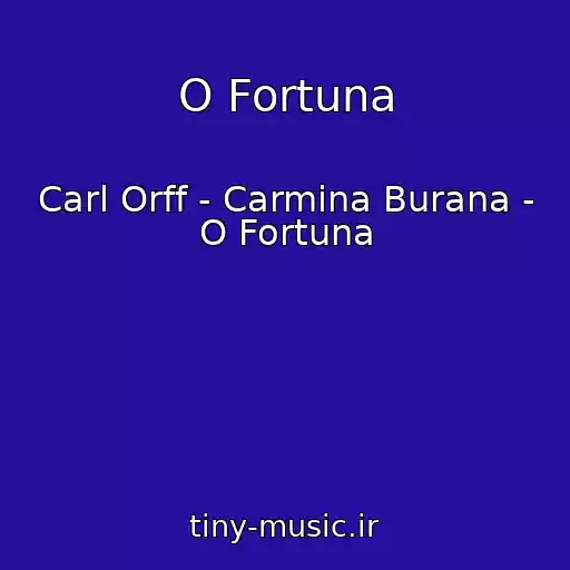 کاور آهنگ O Fortuna از Carl Orff - Carmina Burana - O Fortuna