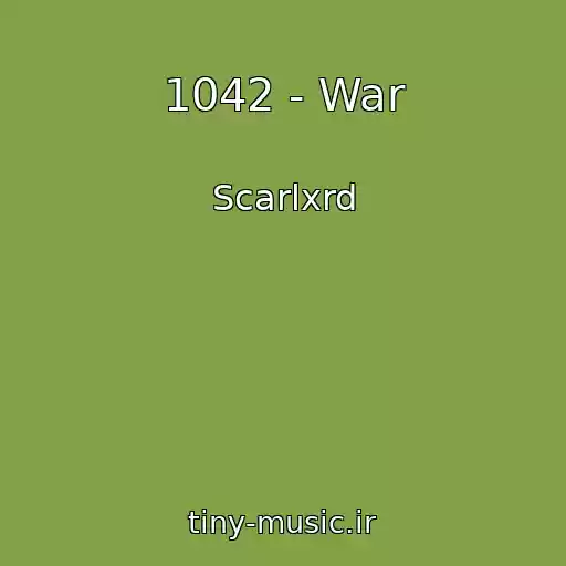 کاور آهنگ 1042 - War از Scarlxrd
