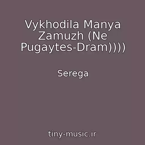 کاور آهنگ Vykhodila Manya Zamuzh (Ne Pugaytes-Dram)))) از Serega