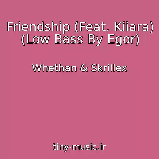 کاور آهنگ Friendship (Feat. Kiiara) (Low Bass By Egor) از Whethan & Skrillex