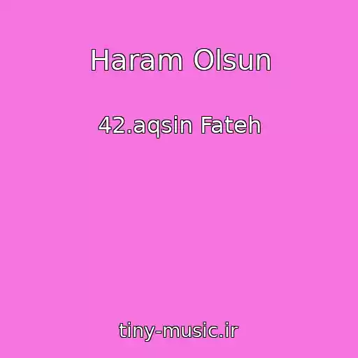 کاور آهنگ Haram Olsun از 42.aqsin Fateh