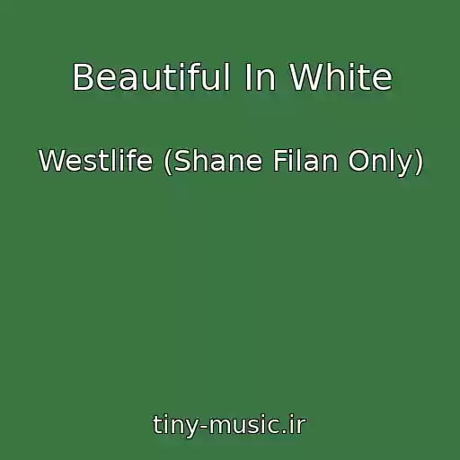 کاور آهنگ Beautiful In White از Westlife (Shane Filan Only)