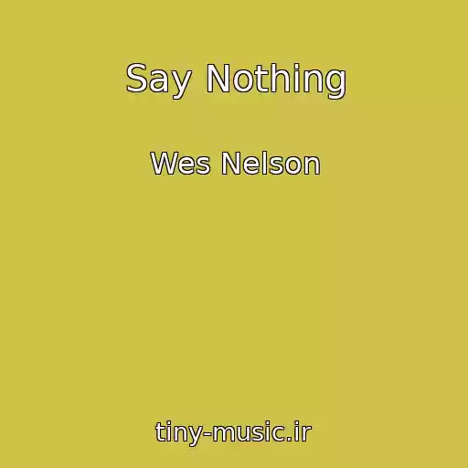 کاور آهنگ Say Nothing از Wes Nelson