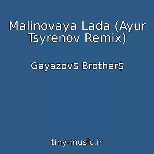 کاور آهنگ Malinovaya Lada (Ayur Tsyrenov Remix) از Gayazov$ Brother$