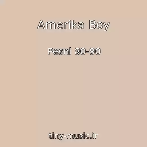 کاور آهنگ Amerika Boy از Pesni 80-90