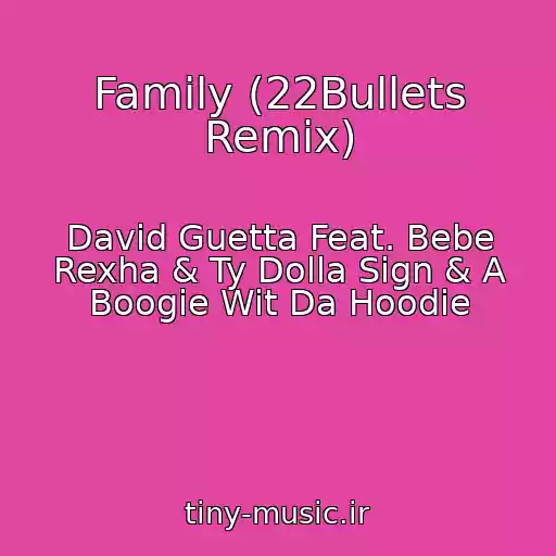 کاور آهنگ Family (22Bullets Remix) از David Guetta Feat. Bebe Rexha & Ty Dolla Sign & A Boogie Wit Da Hoodie