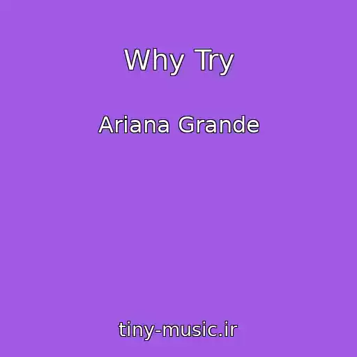 کاور آهنگ Why Try از Ariana Grande