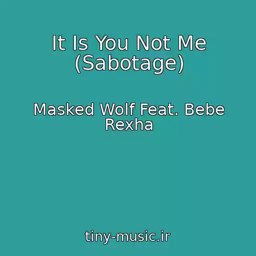 کاور آهنگ It Is You Not Me (Sabotage) از Masked Wolf Feat. Bebe Rexha