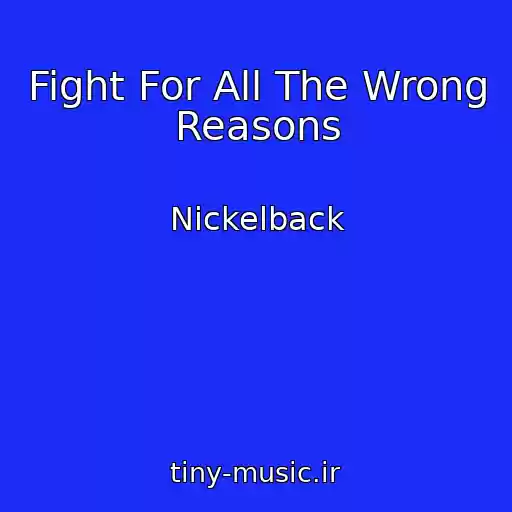 کاور آهنگ Fight For All The Wrong Reasons از Nickelback