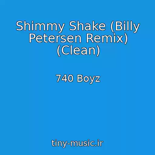 کاور آهنگ Shimmy Shake (Billy Petersen Remix) (Clean) از 740 Boyz