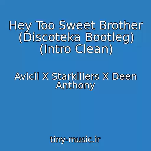 کاور آهنگ Hey Too Sweet Brother (Discoteka Bootleg) (Intro Clean) از Avicii X Starkillers X Deen Anthony