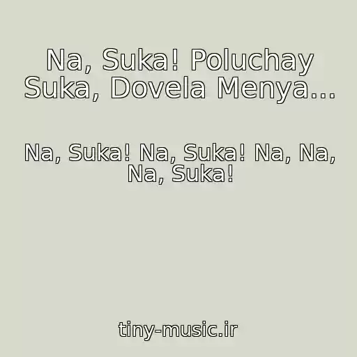 کاور آهنگ Na, Suka! Poluchay Suka, Dovela Menya... از Na, Suka! Na, Suka! Na, Na, Na, Suka!