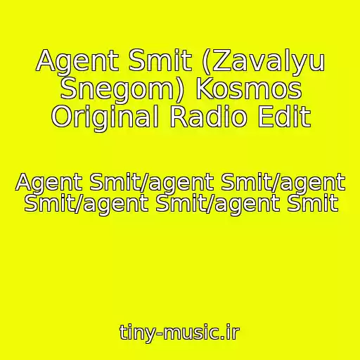 کاور آهنگ Agent Smit (Zavalyu Snegom) Kosmos Original Radio Edit از Agent Smit/agent Smit/agent Smit/agent Smit/agent Smit