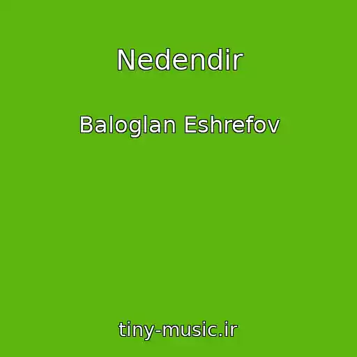 کاور آهنگ Nedendir از Baloglan Eshrefov
