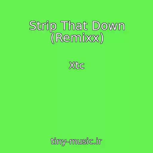 کاور آهنگ Strip That Down (Remixx) از Xtc