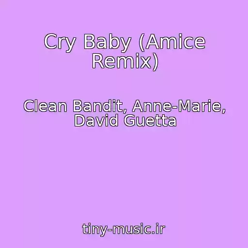 کاور آهنگ Cry Baby (Amice Remix) از Clean Bandit, Anne-Marie, David Guetta