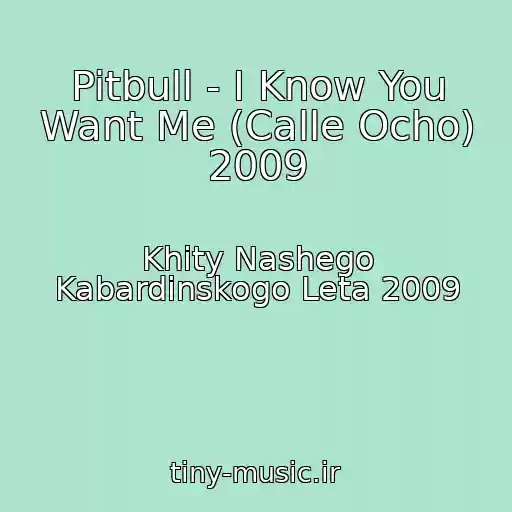 کاور آهنگ Pitbull - I Know You Want Me (Calle Ocho) 2009 از Khity Nashego Kabardinskogo Leta 2009