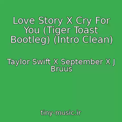 کاور آهنگ Love Story X Cry For You (Tiger Toast Bootleg) (Intro Clean) از Taylor Swift X September X J Bruus