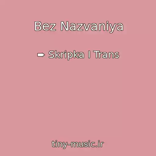 کاور آهنگ Bez Nazvaniya از ➨ Skripka I Trans