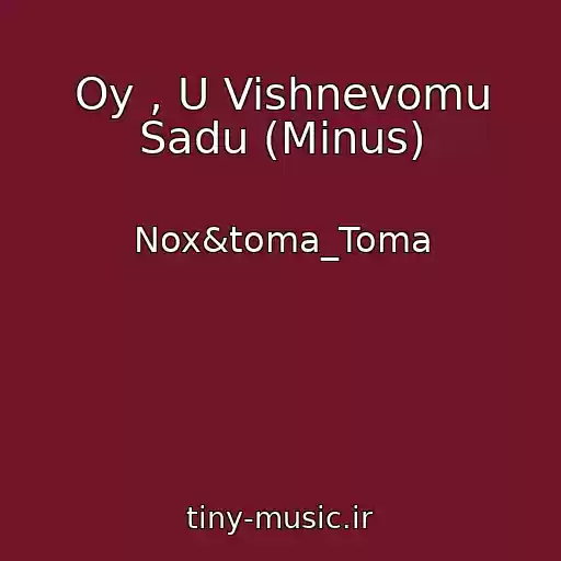 کاور آهنگ Oy , U Vishnevomu Sadu (Mіnus) از Nox&toma_Toma