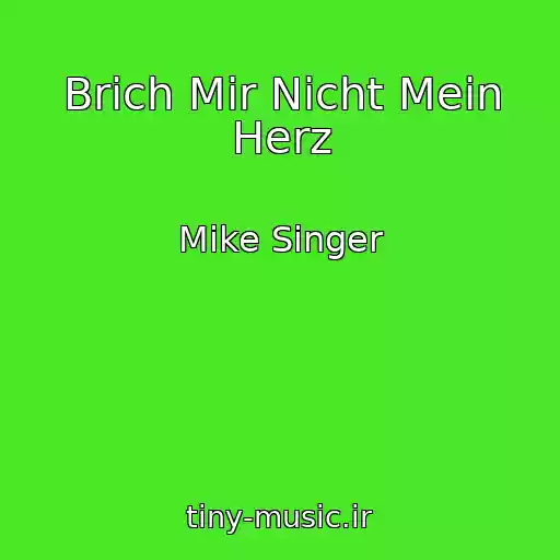 کاور آهنگ Brich Mir Nicht Mein Herz از Mike Singer
