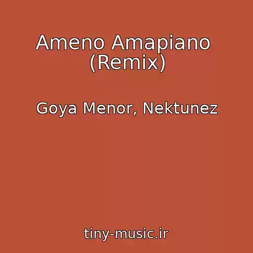 کاور آهنگ Ameno Amapiano  (Remix) از Goya Menor, Nektunez