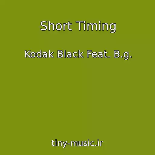کاور آهنگ Short Timing از Kodak Black Feat. B.g.