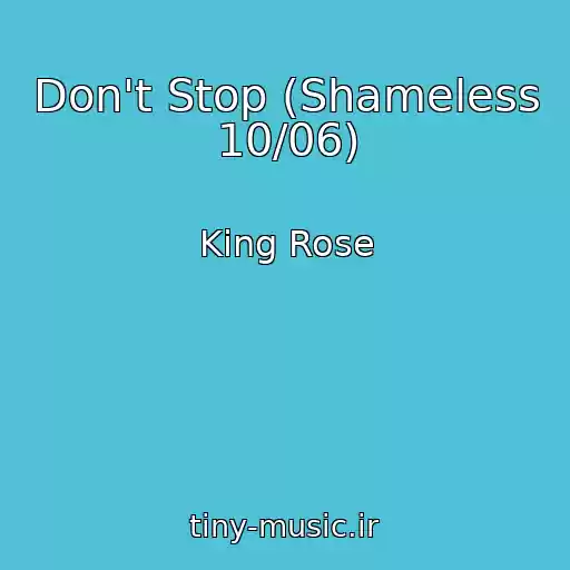 کاور آهنگ Don't Stop (Shameless 10/06) از King Rose