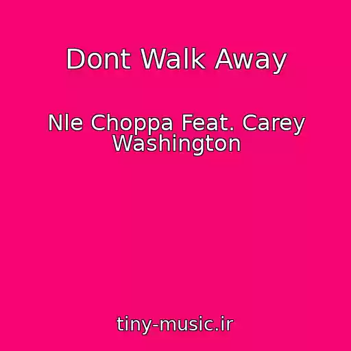 کاور آهنگ Dont Walk Away از Nle Choppa Feat. Carey Washington