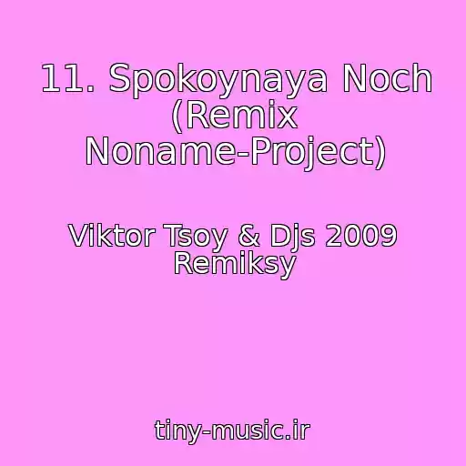 کاور آهنگ 11. Spokoynaya Noch (Remix Noname-Project) از Viktor Tsoy & Djs 2009 Remiksy