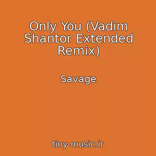 کاور آهنگ Only You (Vadim Shantor Extended Remix) از Savage