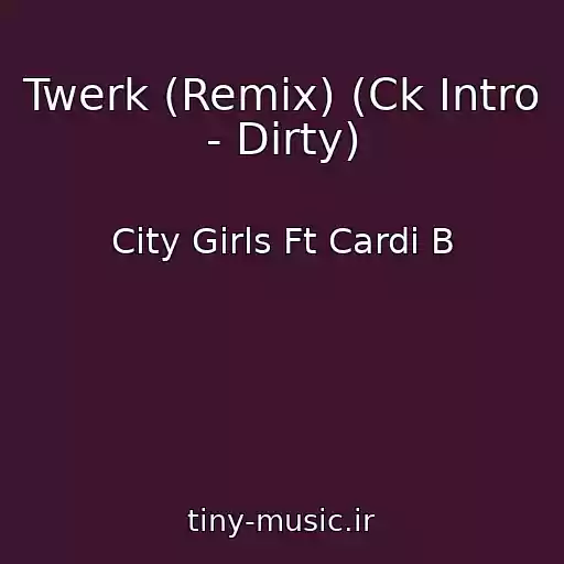 کاور آهنگ Twerk (Remix) (Ck Intro - Dirty) از City Girls Ft Cardi B