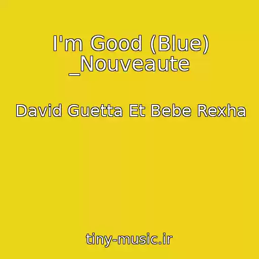 کاور آهنگ I'm Good (Blue) _Nouveaute از David Guetta Et Bebe Rexha