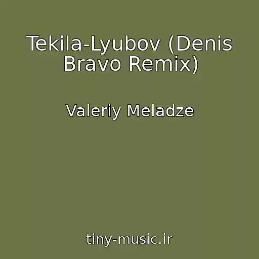 کاور آهنگ Tekila-Lyubov (Denis Bravo Remix) از Valeriy Meladze