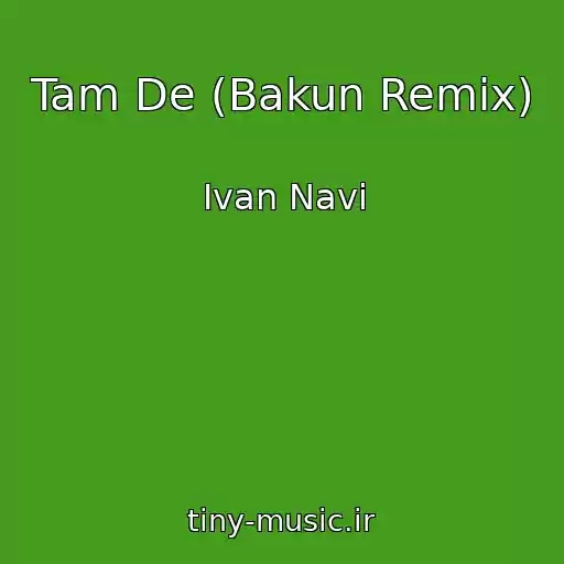 کاور آهنگ Tam De (Bakun Remix) از Ivan Navi