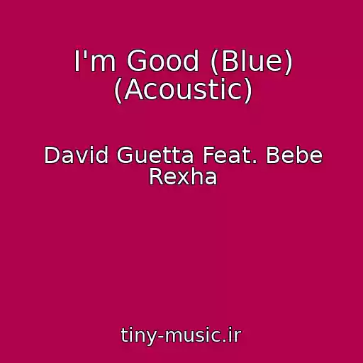 کاور آهنگ I'm Good (Blue) (Acoustic) از David Guetta Feat. Bebe Rexha