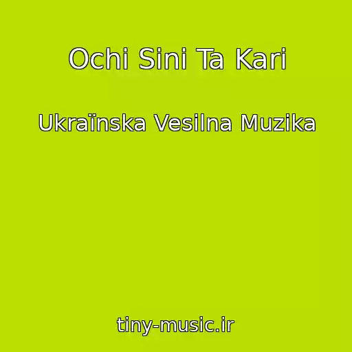 کاور آهنگ Ochі Sinі Ta Karі از Ukraїnska Vesіlna Muzika