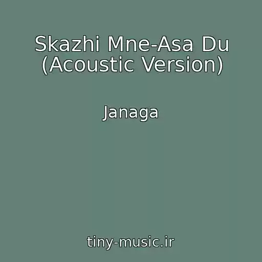 کاور آهنگ Skazhi Mne-Asa Du (Acoustic Version) از Janaga