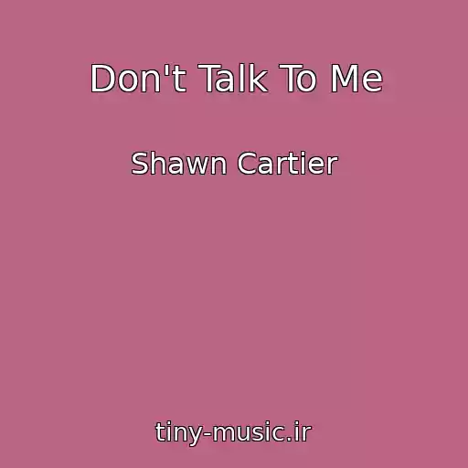 کاور آهنگ Don't Talk To Me از Shawn Cartier