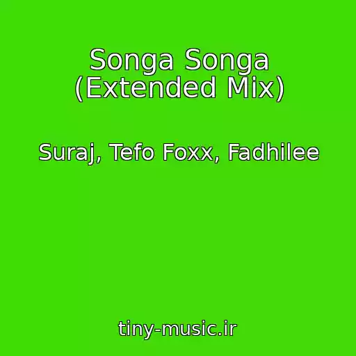 کاور آهنگ Songa Songa (Extended Mix) از Suraj, Tefo Foxx, Fadhilee