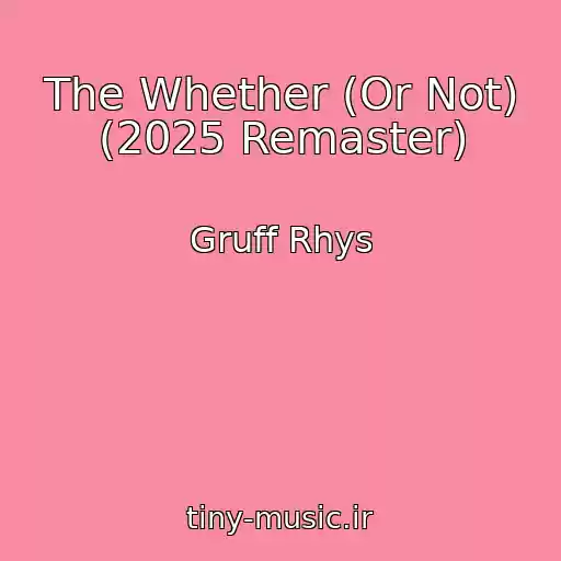 کاور آهنگ The Whether (Or Not) (2025 Remaster) از Gruff Rhys