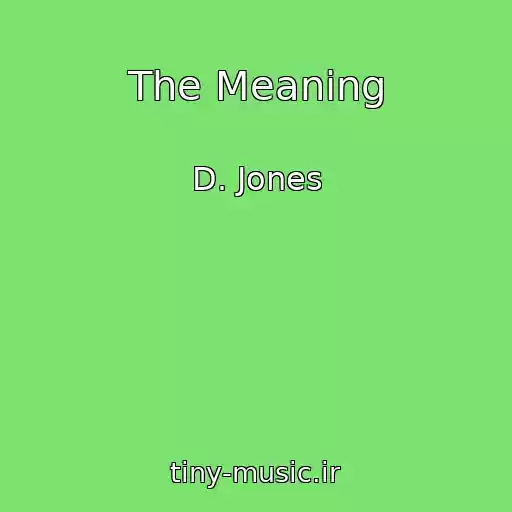 کاور آهنگ The Meaning از D. Jones